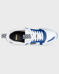 Versace | Kalfleer Sneakers Blauw/Wit