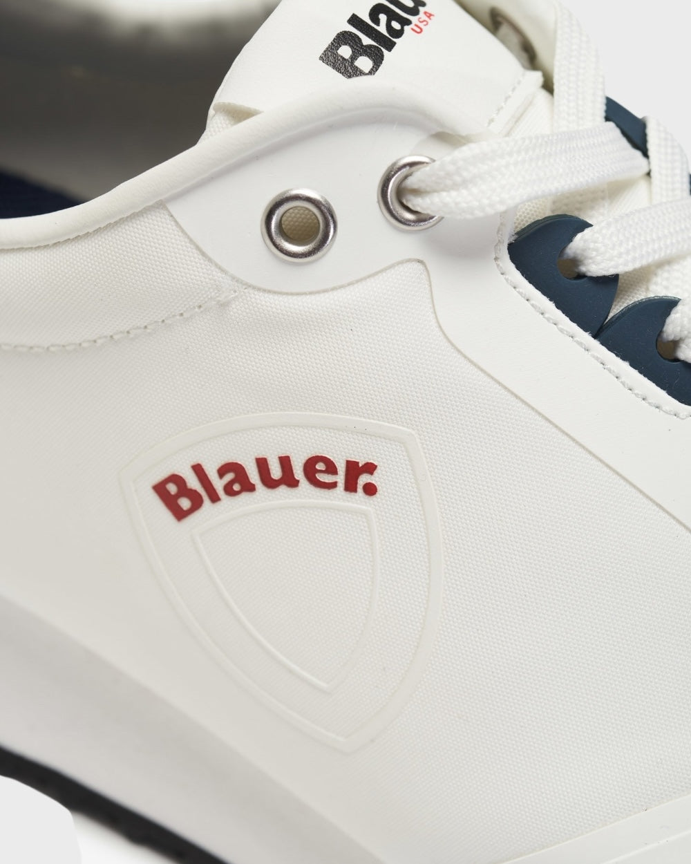 Blauer | Wit Heren Sneakers