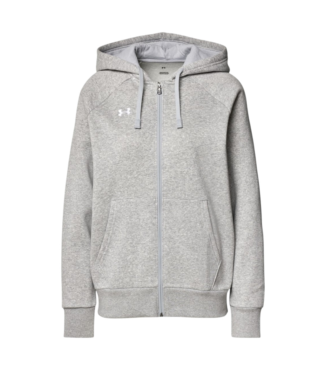 Under Armour Grijs Zipped Hoodie Met Logo