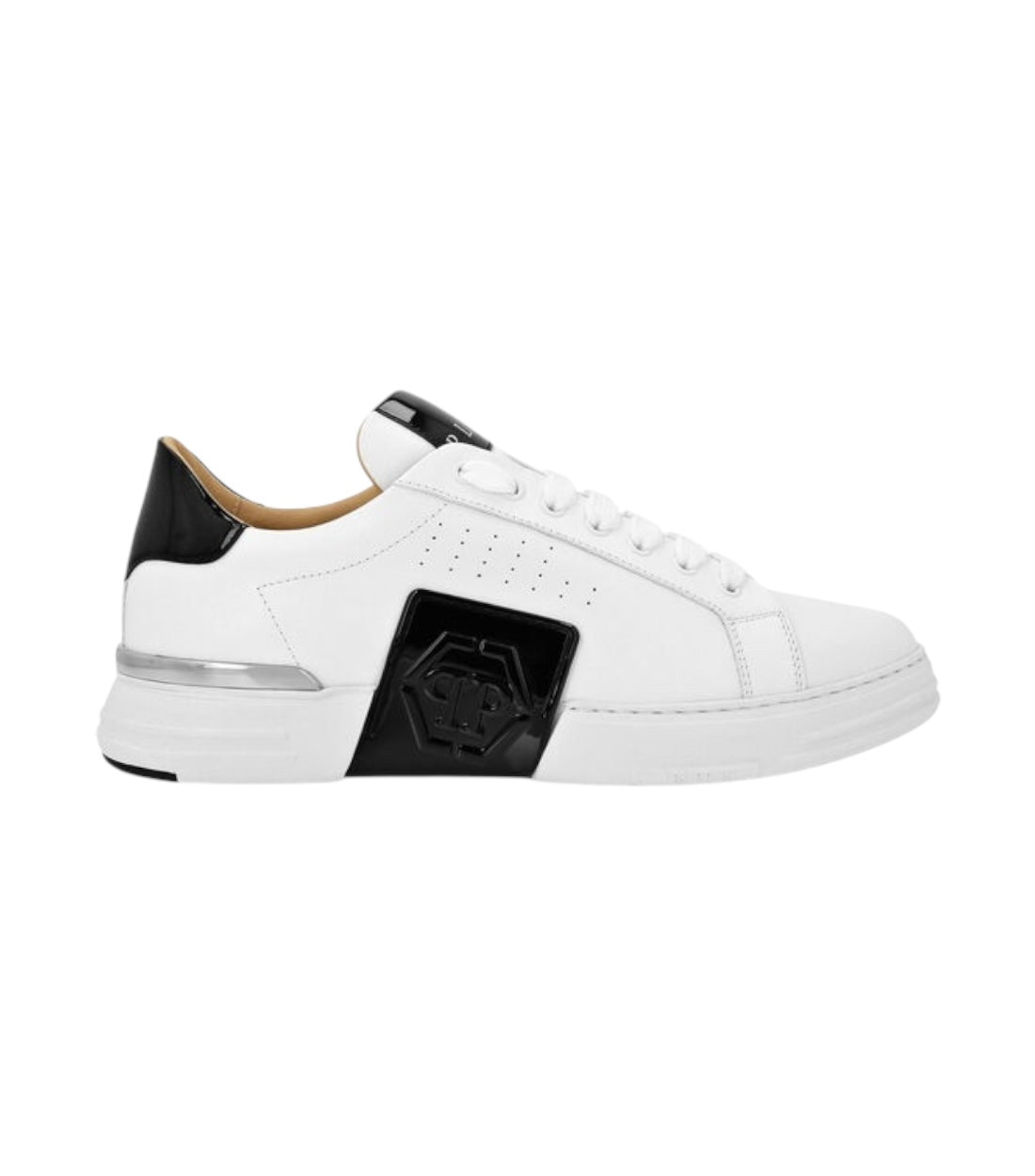 Philipp Plein Wit Lo Top Leren Phantom Sneakers