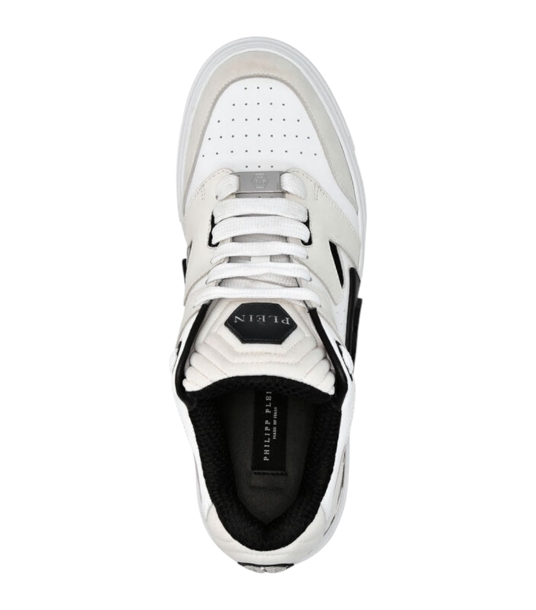 Philipp Plein Mix Leren Lo Top Sneakers