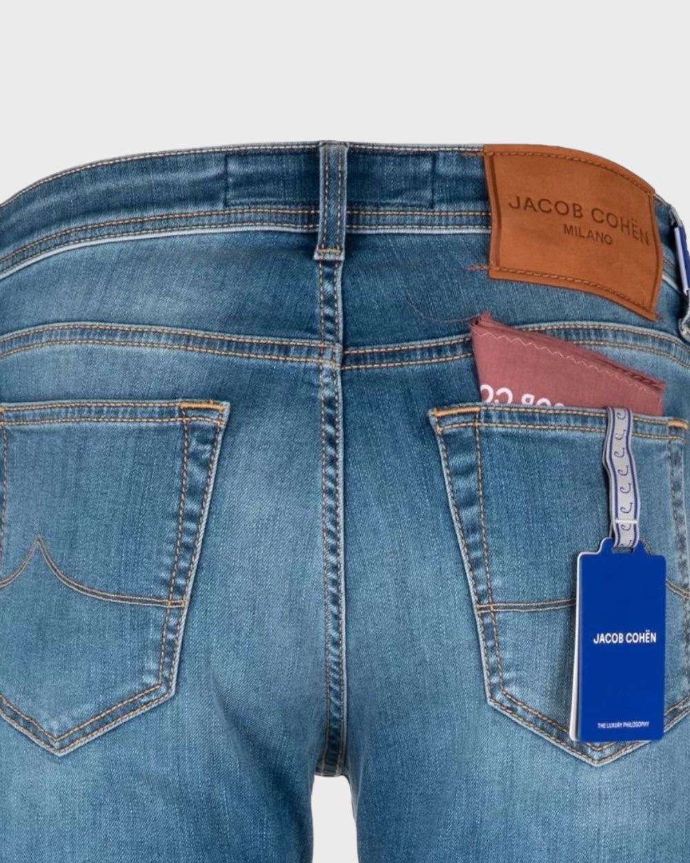 Jacob Cohen Blauw Nick Model Slim Fit Jeans