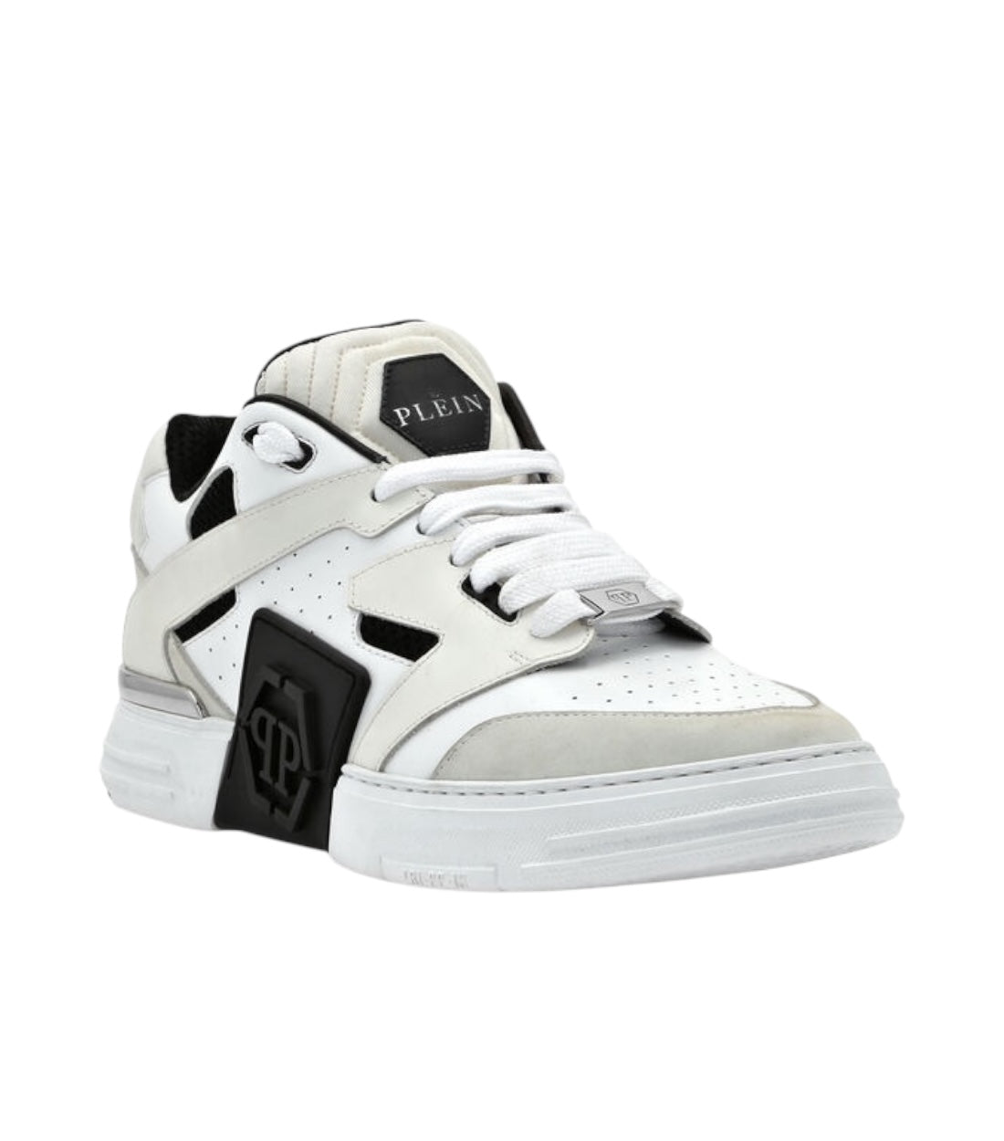 Philipp Plein Mix Leren Lo Top Sneakers