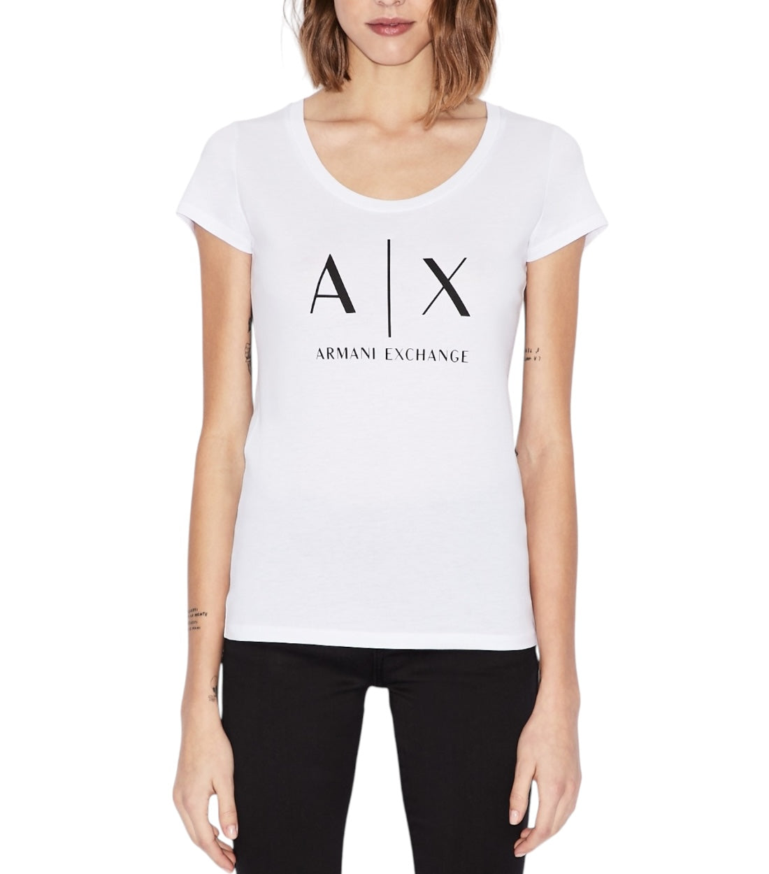 Armani Exchange Wit T-shirt Met Logoprint