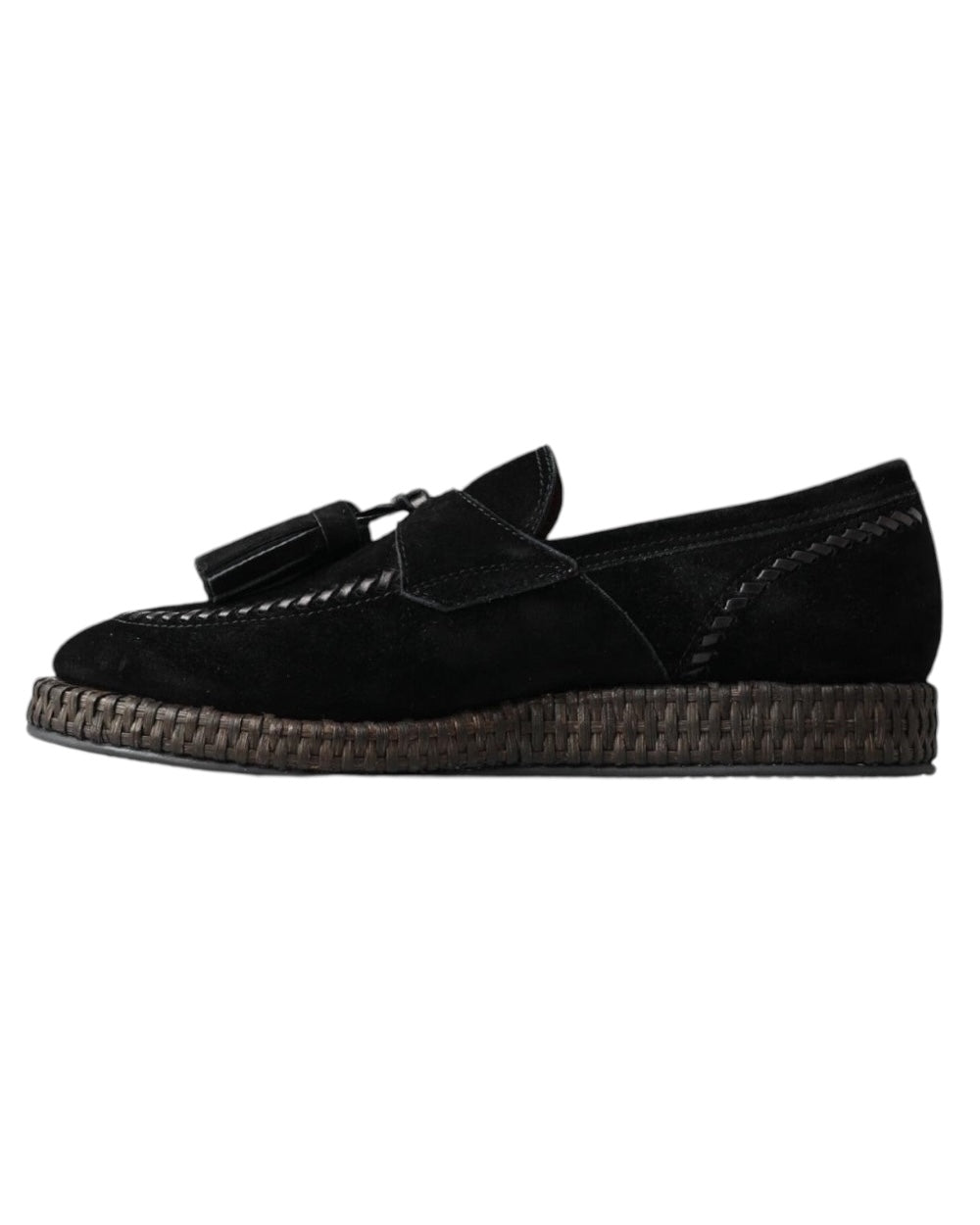 Dolce & Gabbana Zwart Suede Espadrille Loafers