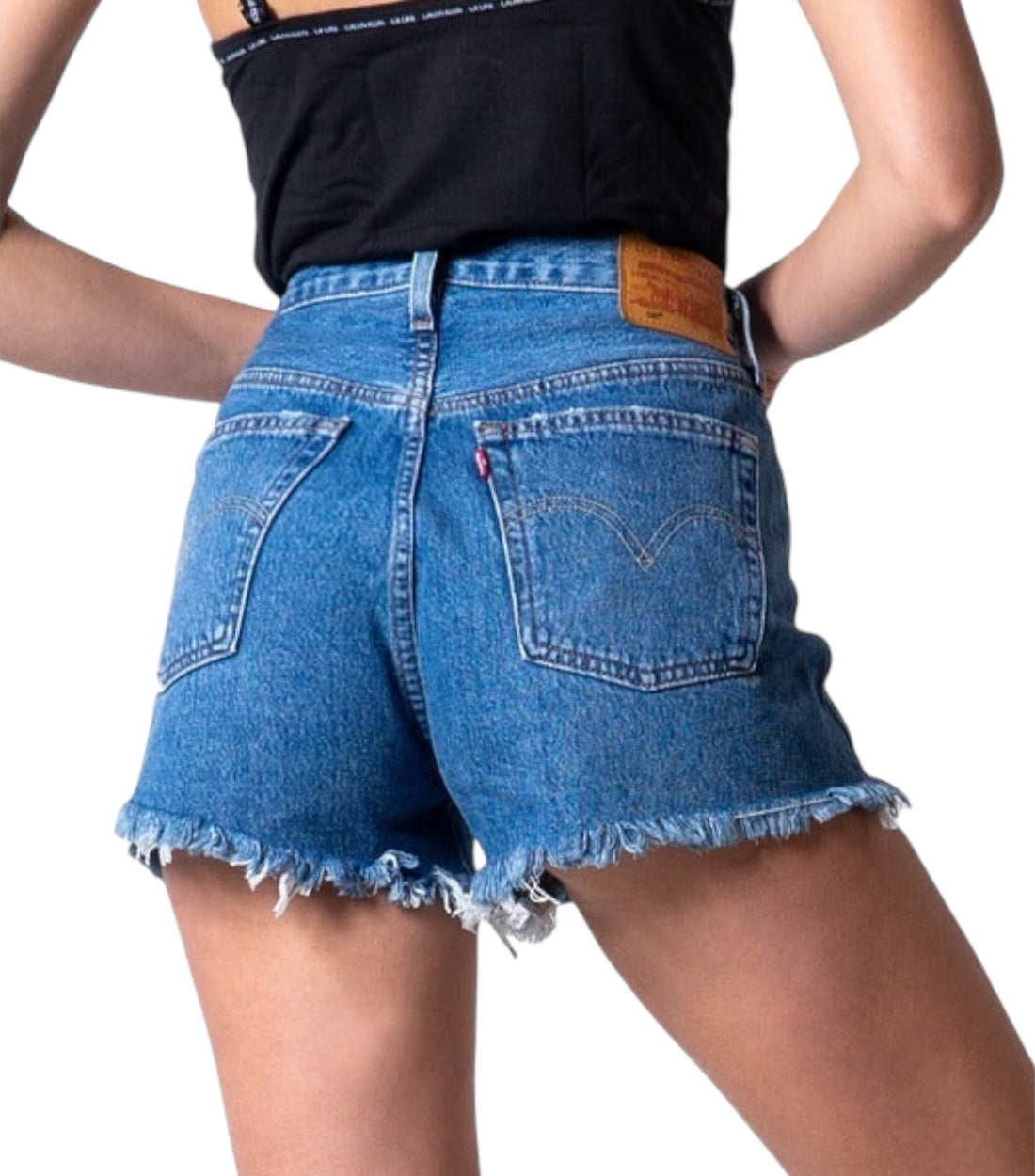 Levi`s Blauw Shorts Dames