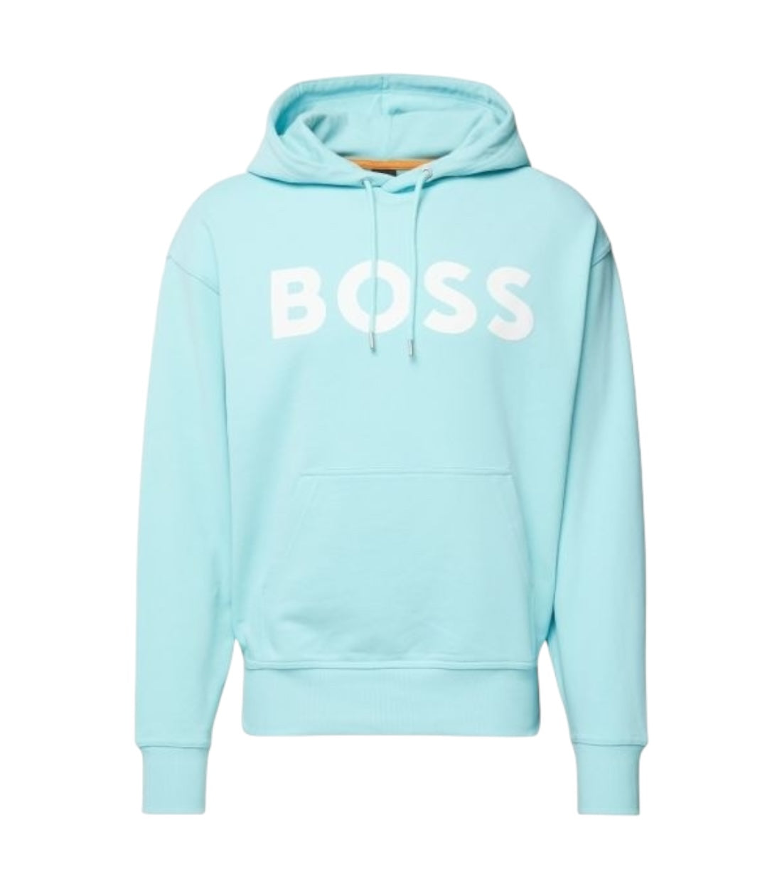 Boss Lichtblauw Hoodie Met Logo