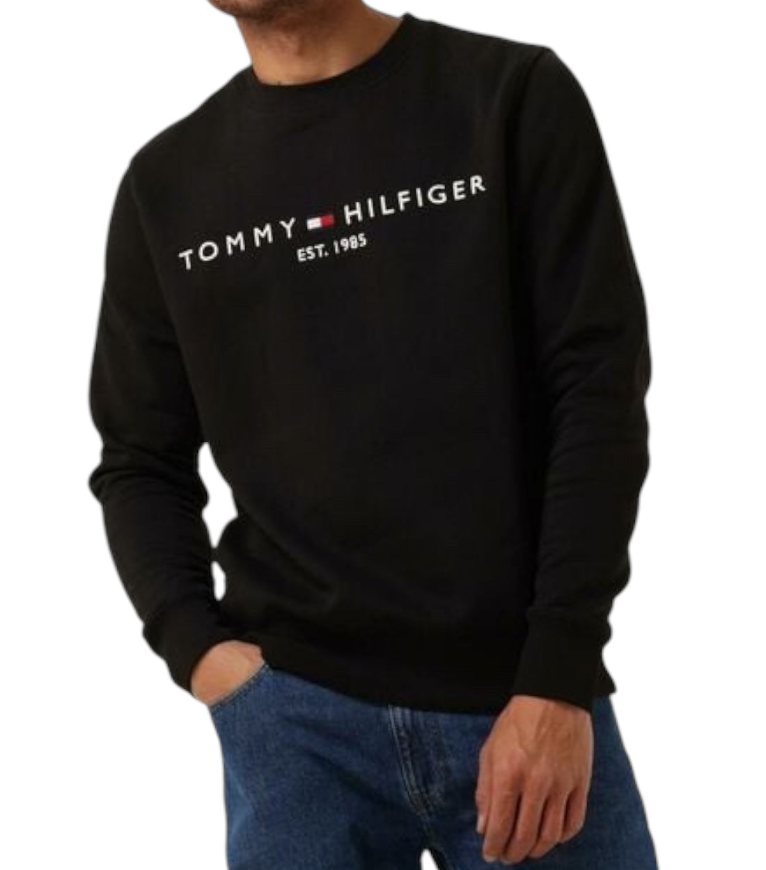 Tommy Hilfiger Jeans Zwart Trui Met Logo