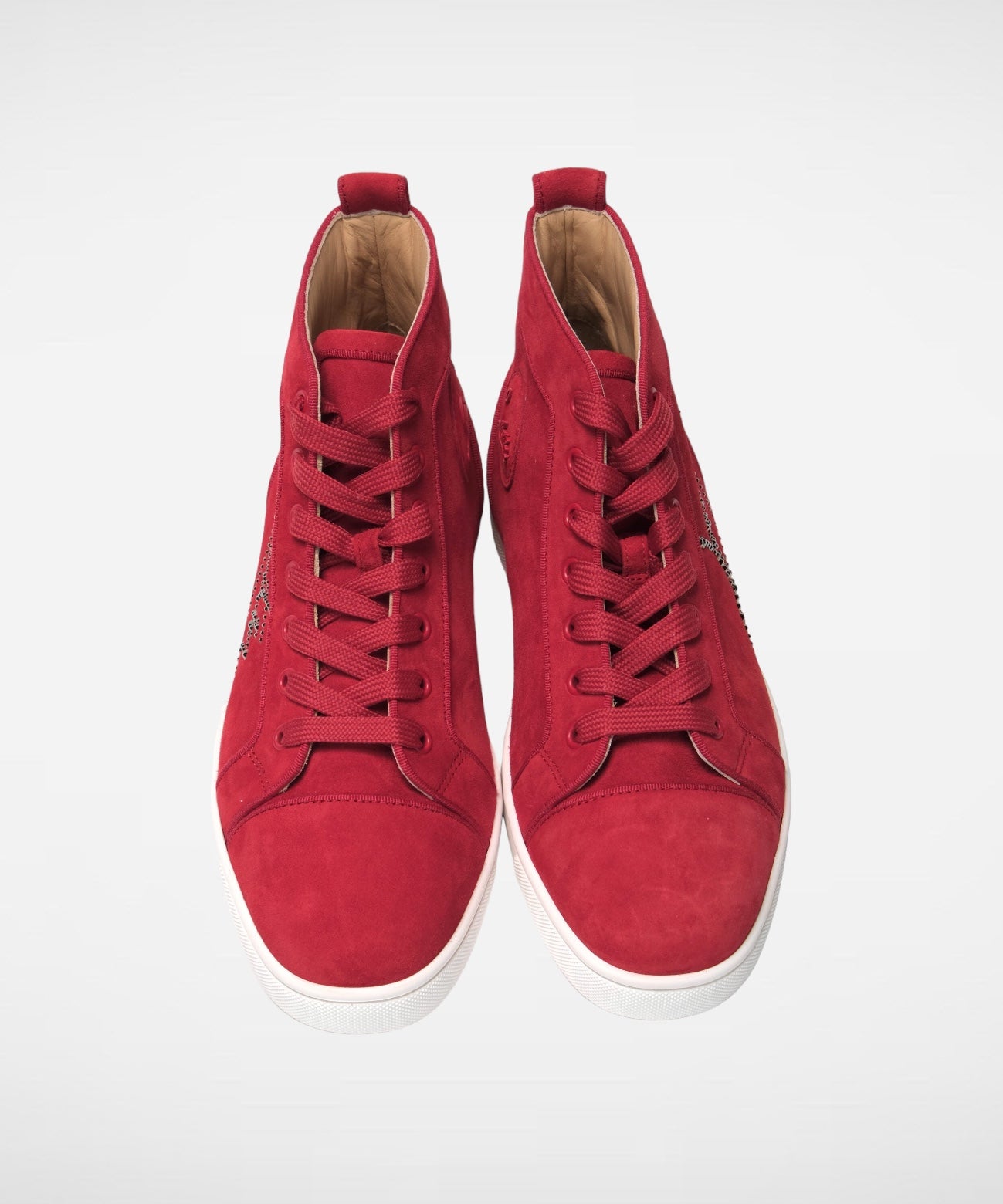 Christian Louboutin Rood High Top Sneakers