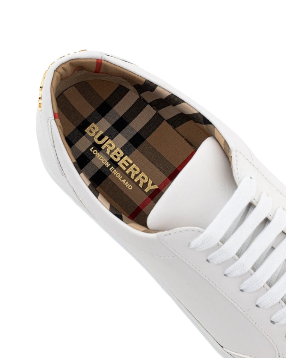 Burberry Wit Leren Sneakers