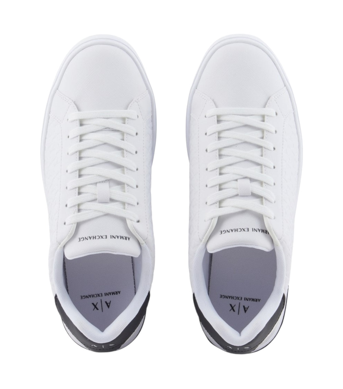 Armani Exchange Wit Sneakers Met Logo