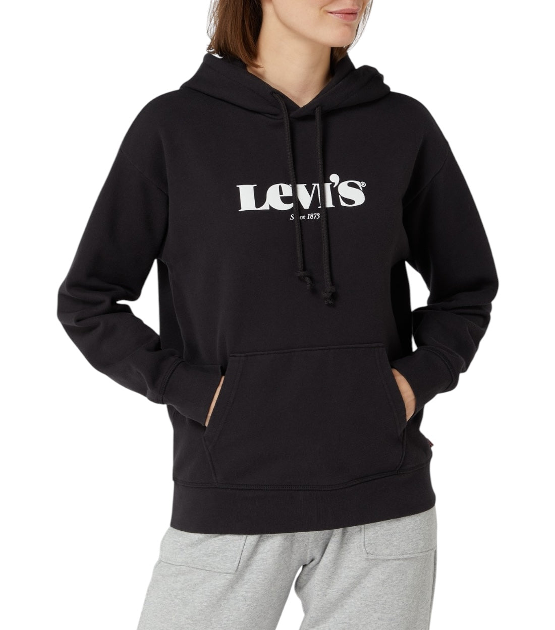 Levi`s Zwart Hoodie Dames