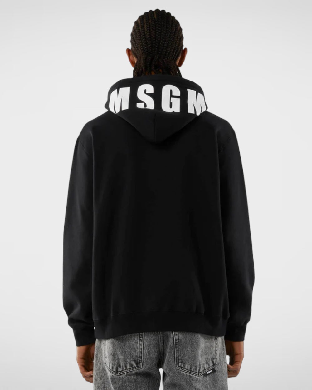 MSGM Zwart Hoodie Unisex