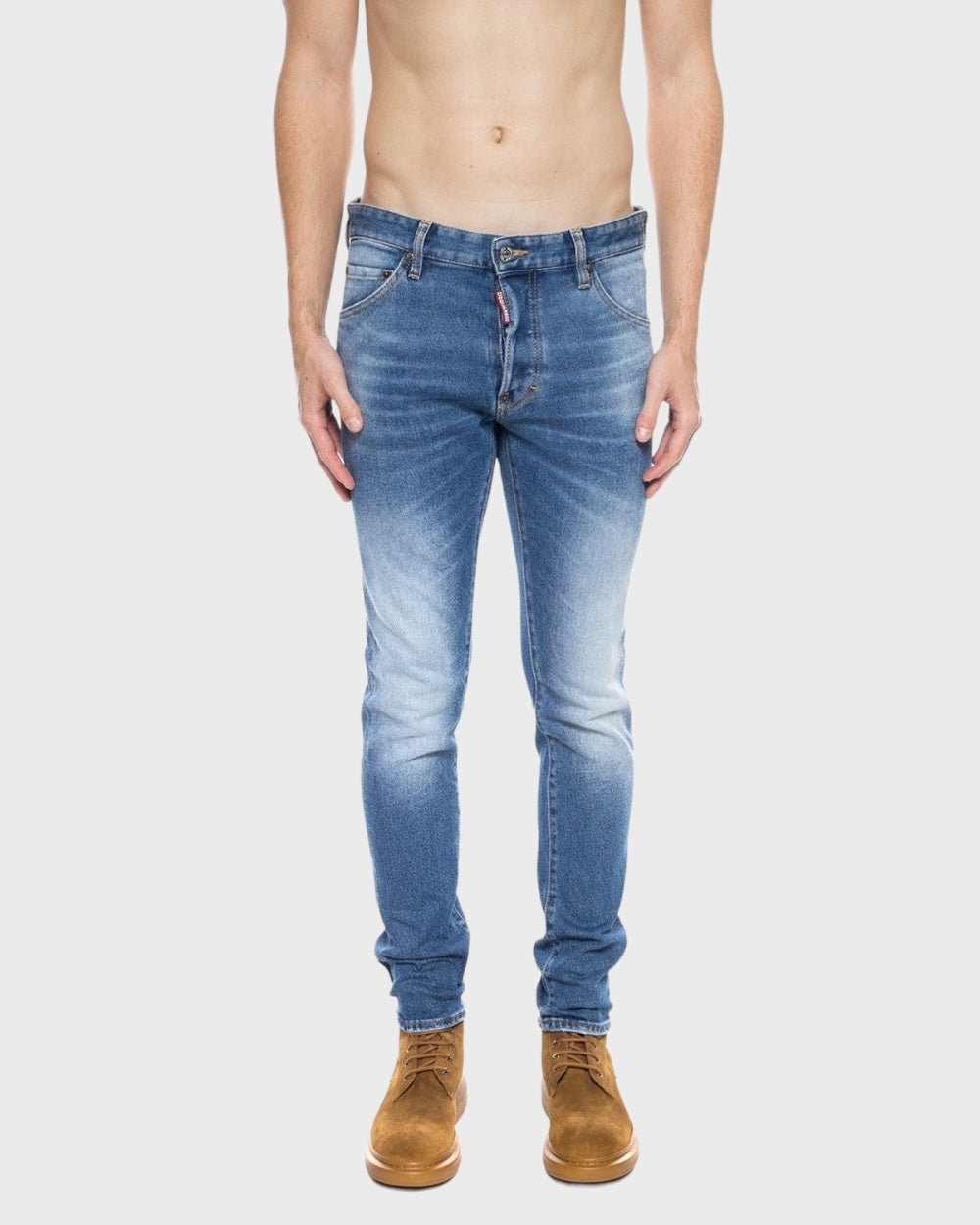 Dsquared2 Blauw Distressed Cool Guy Fit Spijkerbroek / Jeans