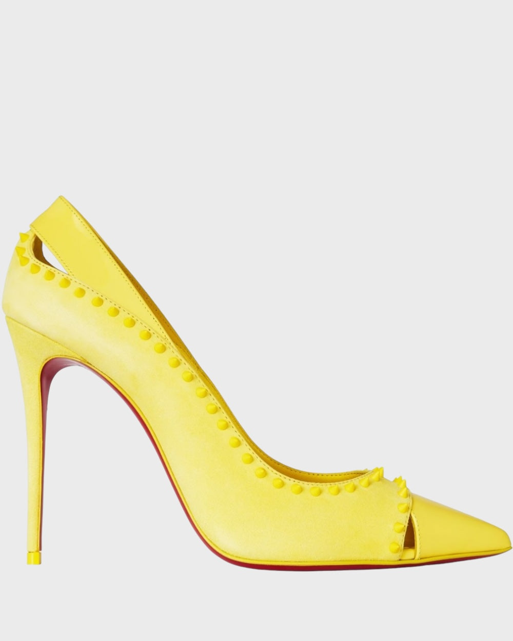 Christian Louboutin Duvette Spikes 100 Geel