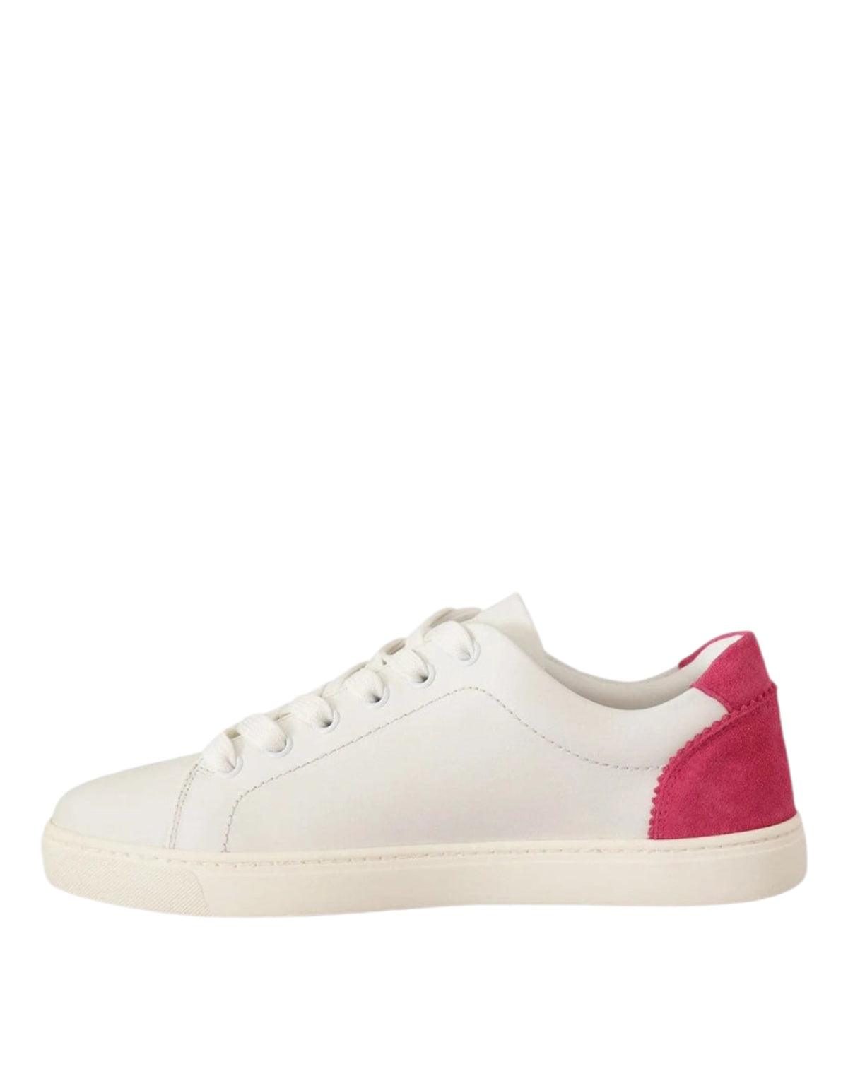 Dolce & Gabbana Wit Roze Sneakers