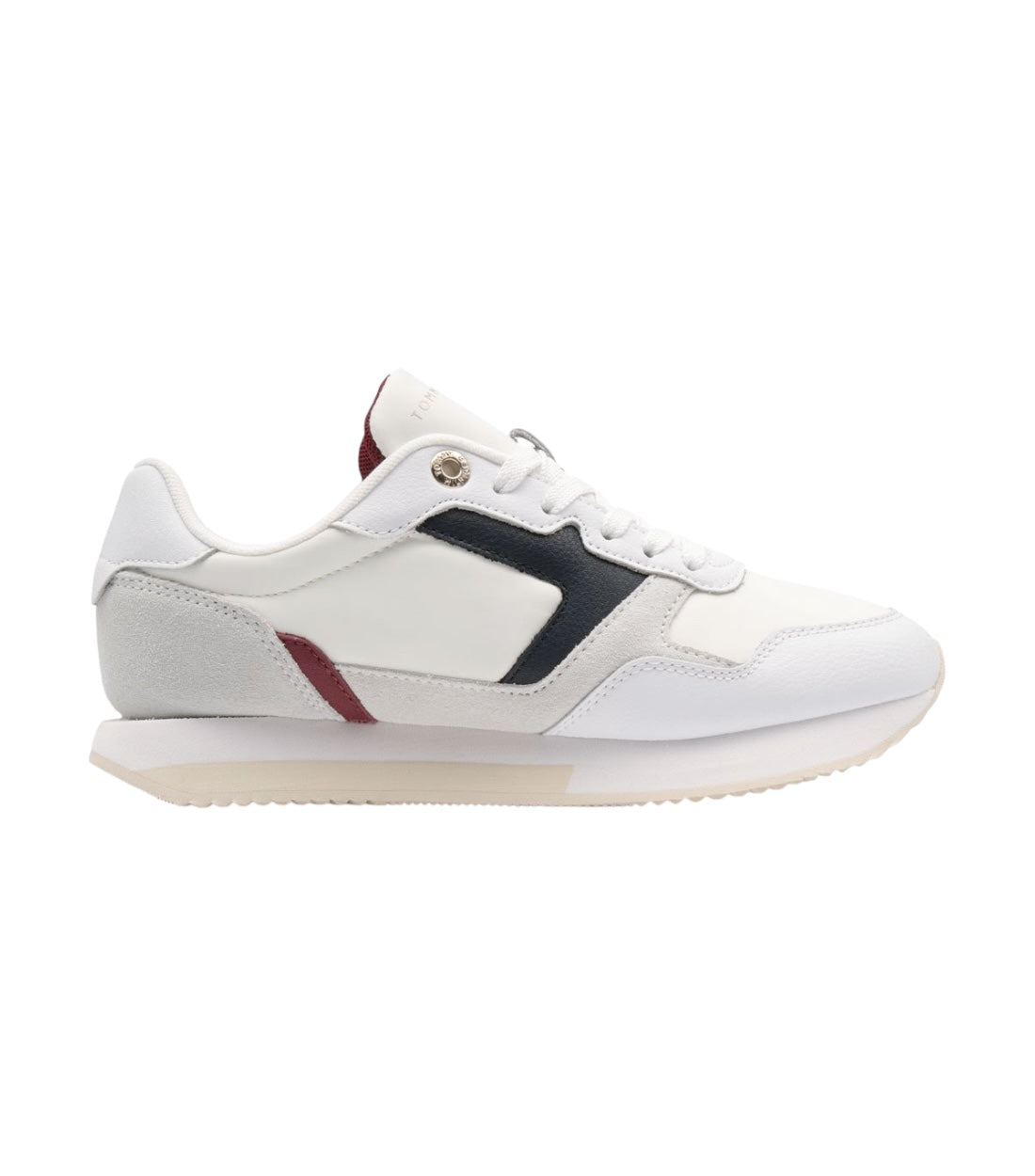 Tommy Hilfiger Chique Sneakers Met Contrasterende Veters