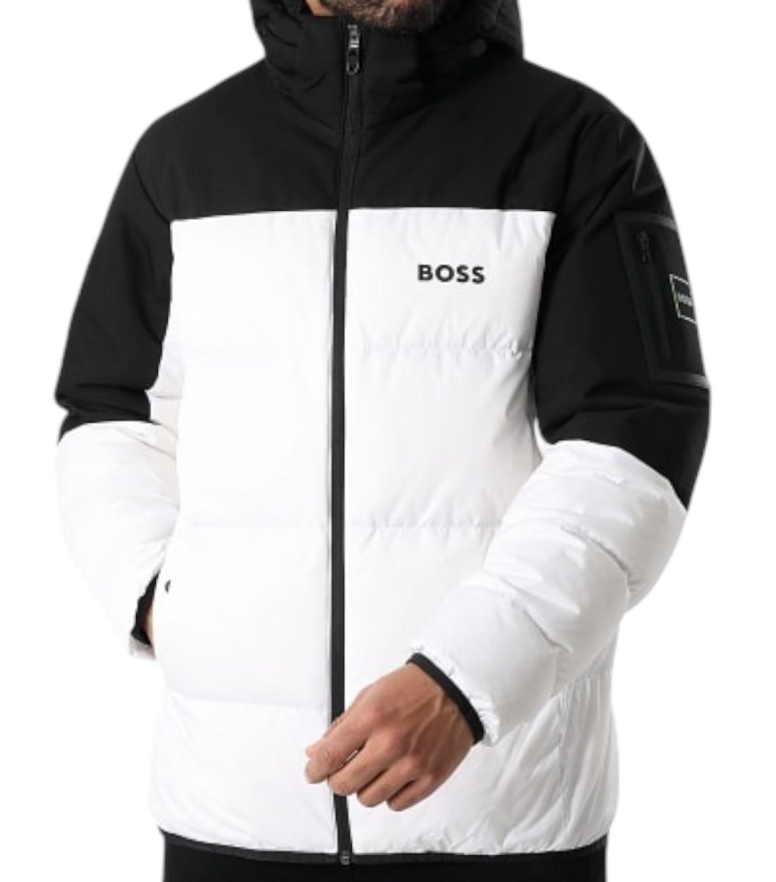 Hugo Boss Wit Polyester Hamar Jas