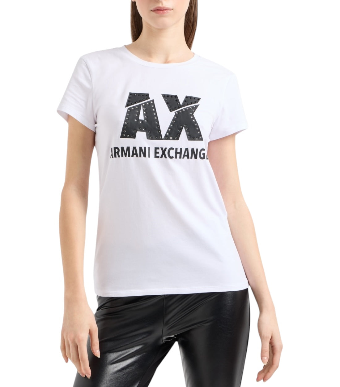 Armani Exchange Wit T-shirt Met Logo