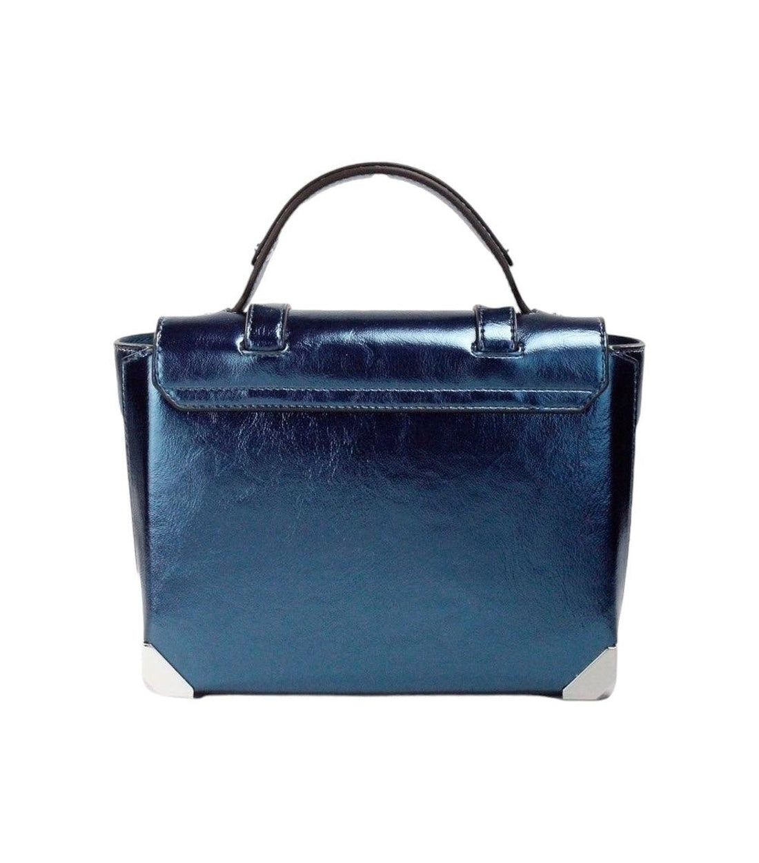 Michael Kors Manhattan Metallic Blauw Handtas