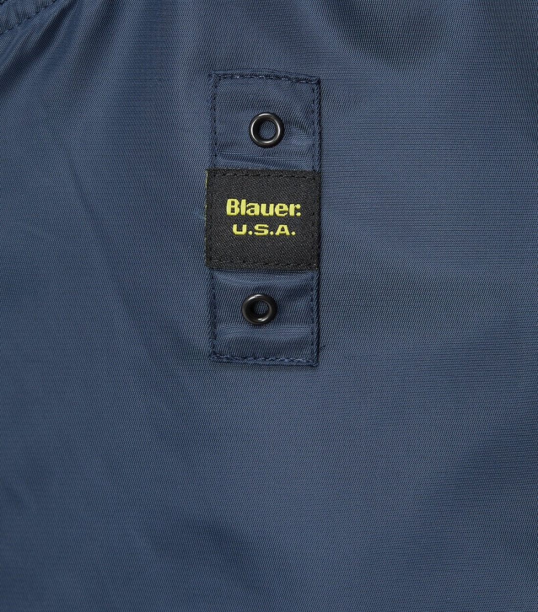 Blauer Blouson Met Contrasterende Achterkant In Marineblauw