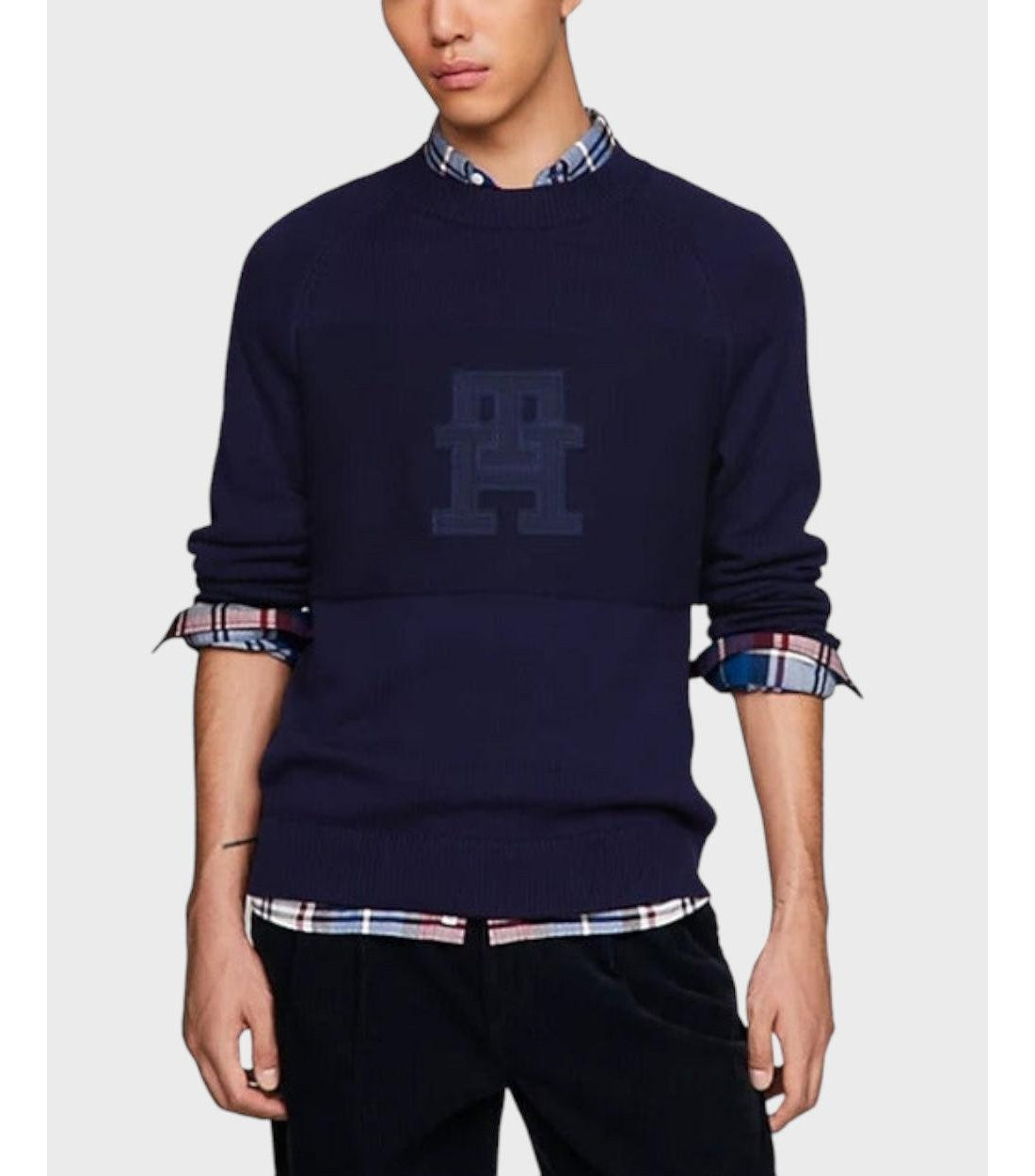 Tommy Hilfiger Blauw Cardigan Pullover Trui