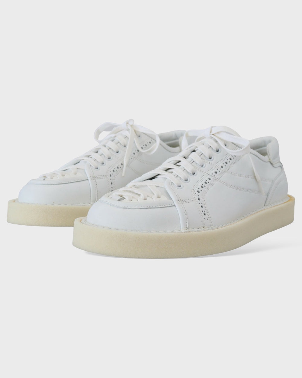 Dolce & Gabbana Wit Leren "Oxford" Sneakers