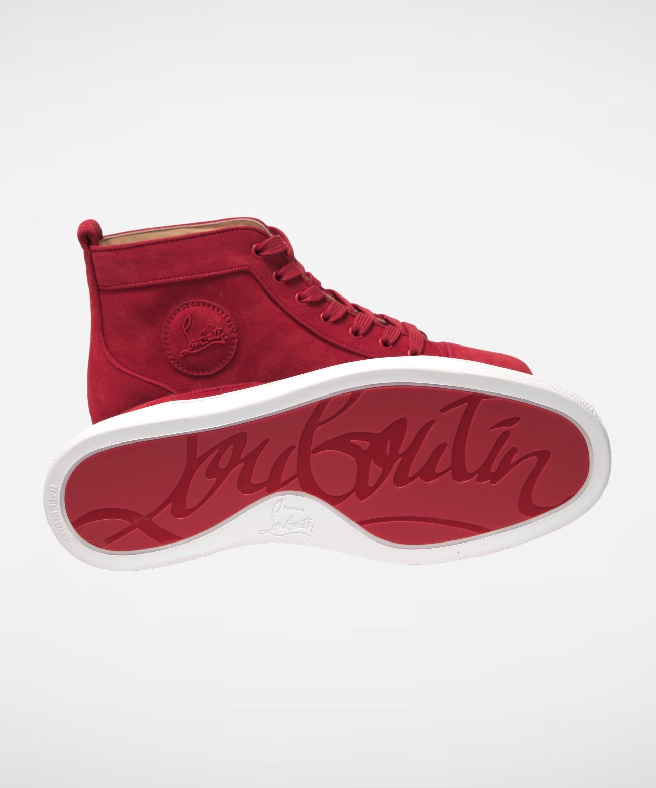 Christian Louboutin Rood High Top Sneakers