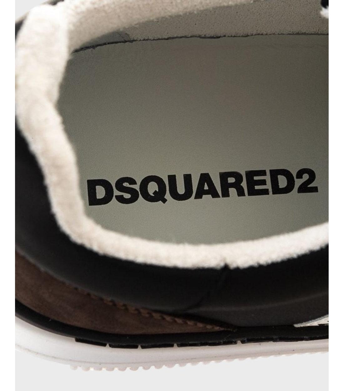 Dsquared2 Zwart / Bruin Sneakers