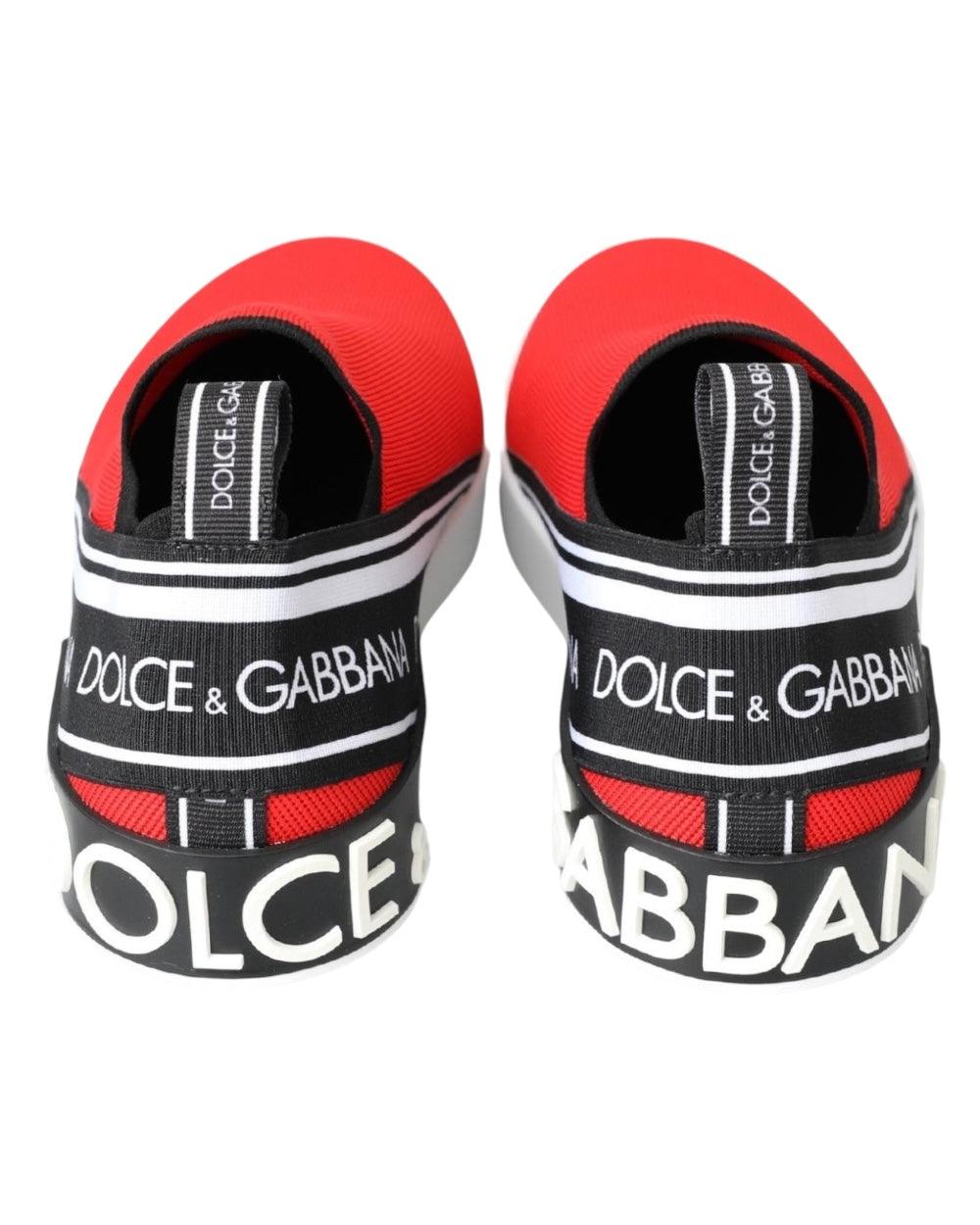 Dolce & Gabbana Rood Slip On Sneakers