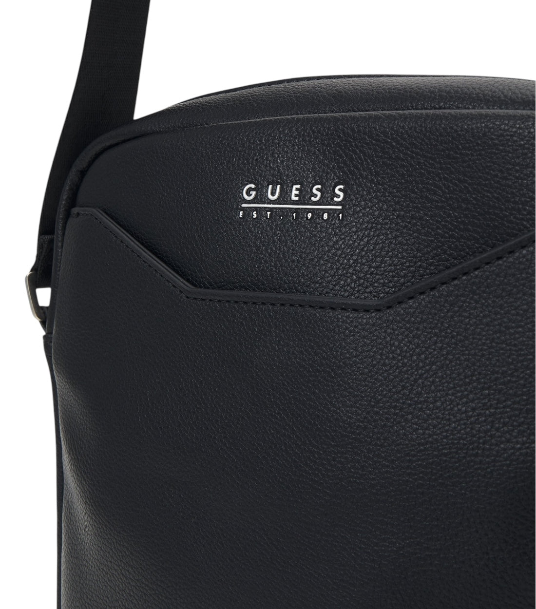 Guess Zwart Mestre Top Zipped Crossbody Tas Heren