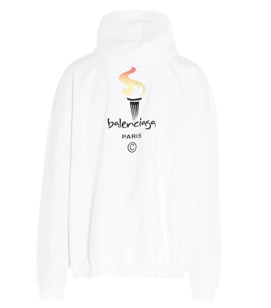 Balenciaga Parijs Olympische Vlam Oversized Hoodie