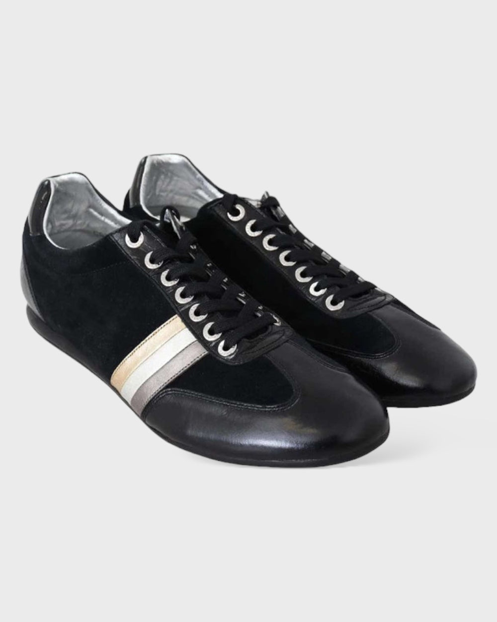 Dolce & Gabbana Zwart Leren Casual Sneakers