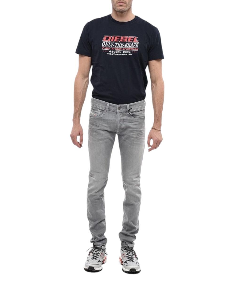 Diesel Grijs Sleenker-X skinny jeans