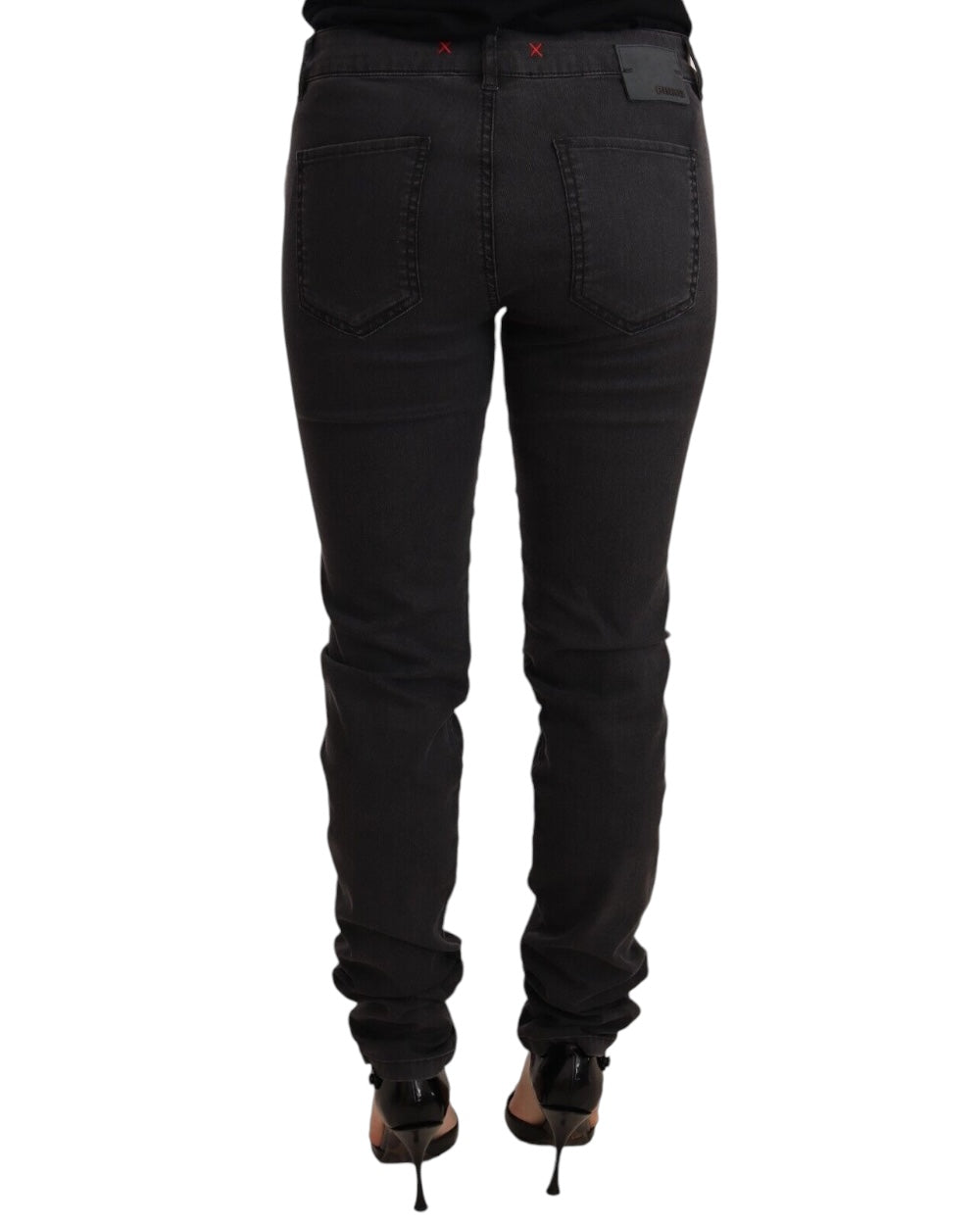 PINKO Elegante Mid Waist Skinny Zwarte Jeans