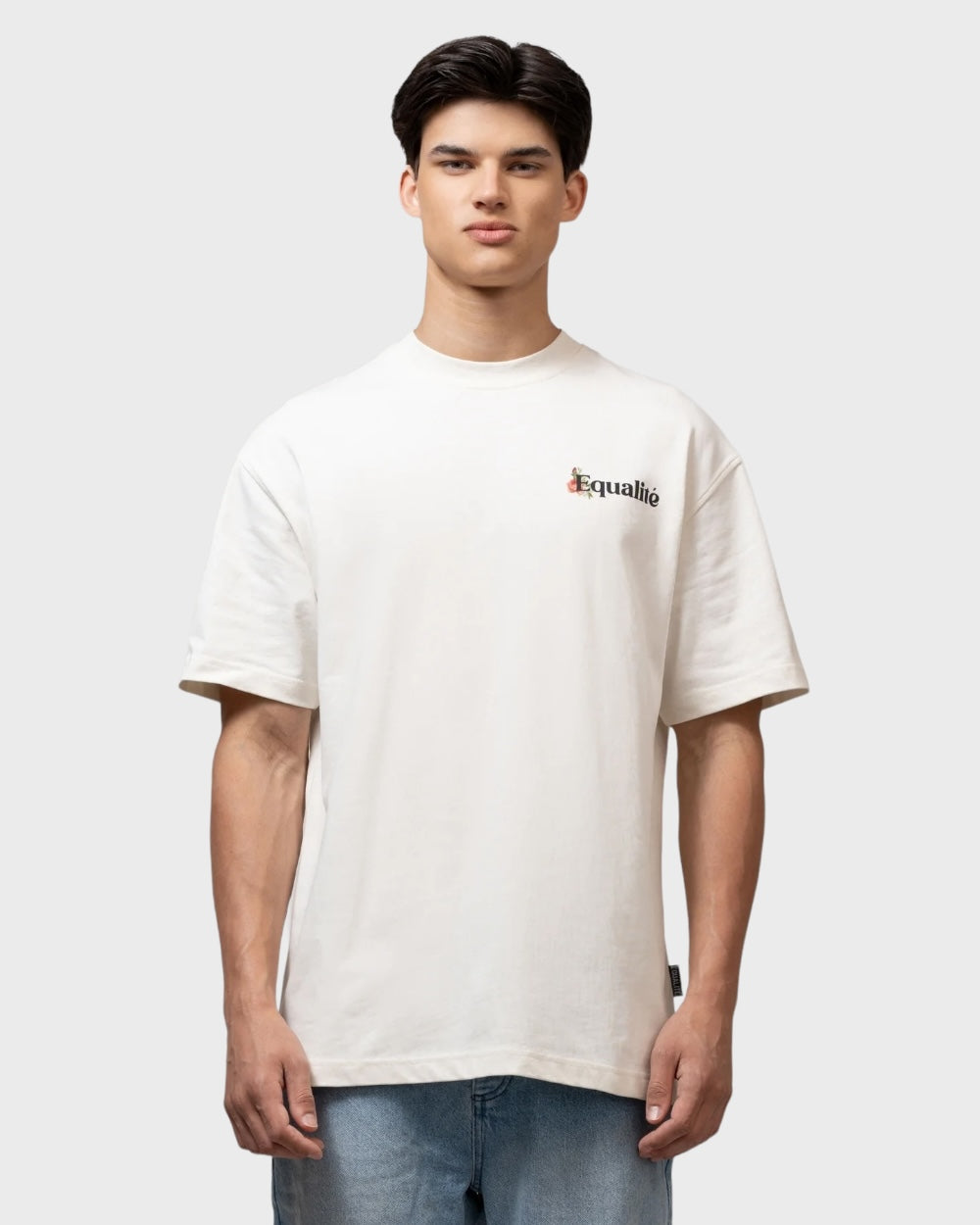 Equalite | Flower Oversized T-shirt Off-white Unisex