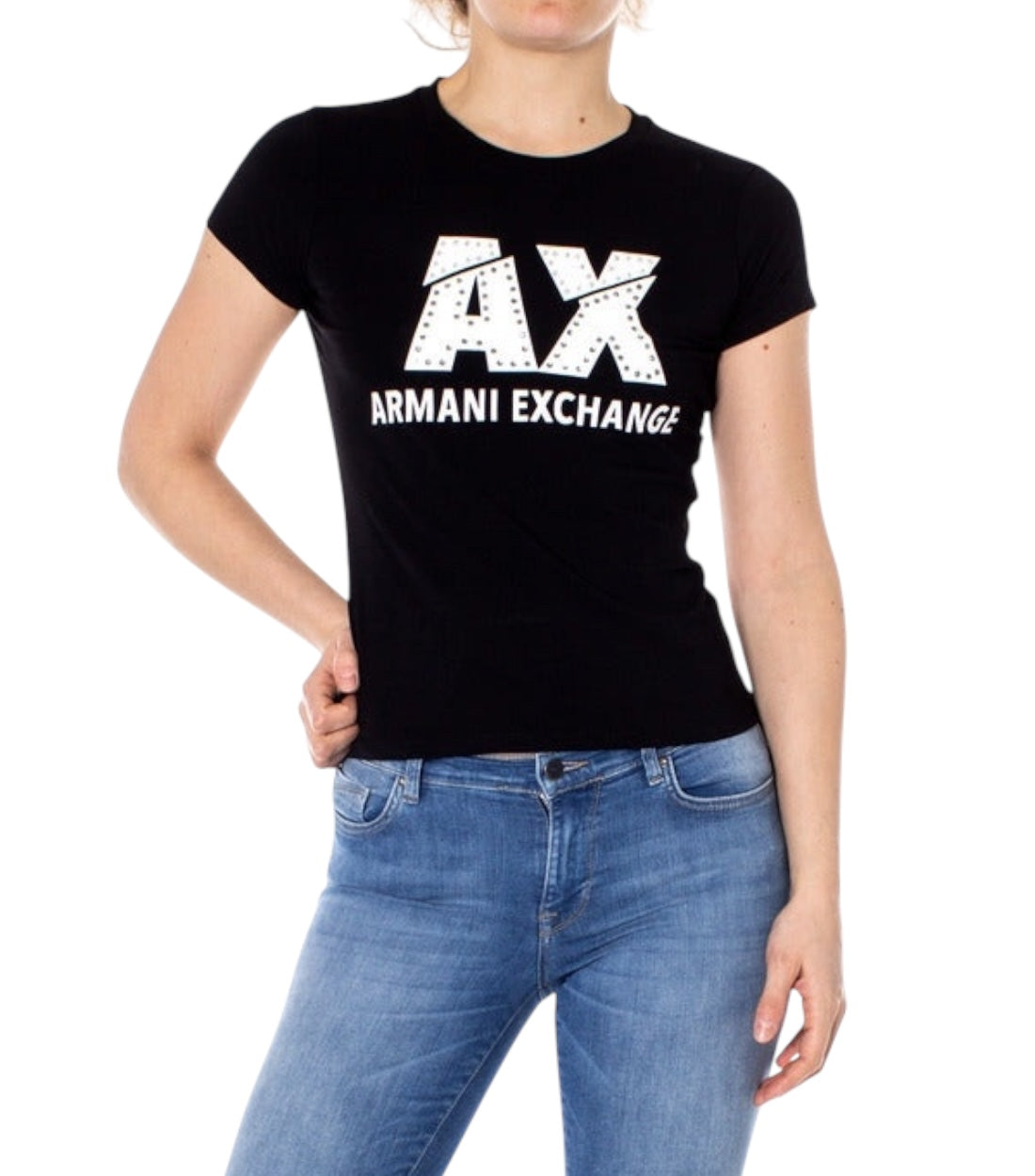 Armani Exchange Zwart T-shirt Met Logo