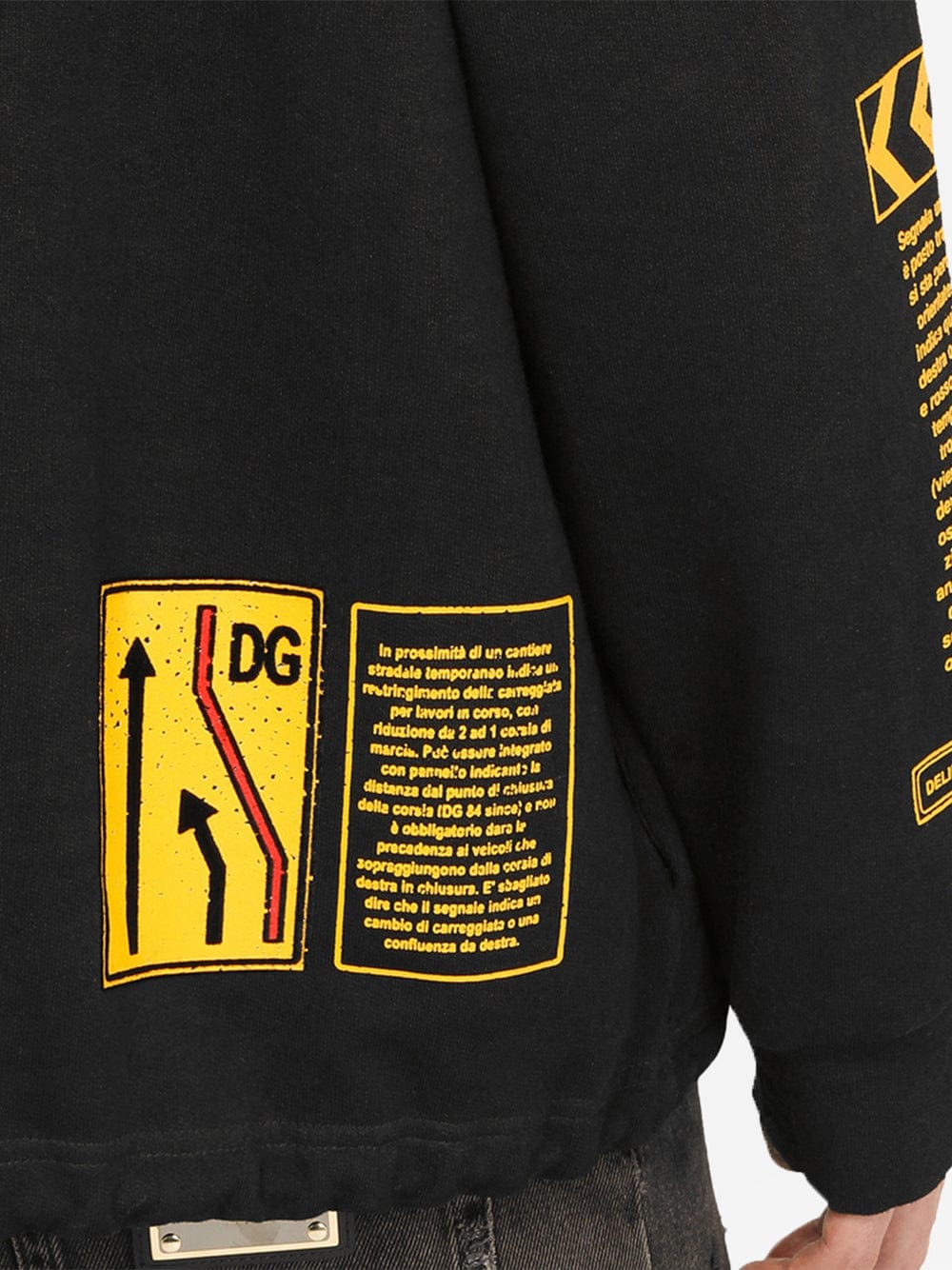 Dolce & Gabbana DG Shield Zwart Hoodie