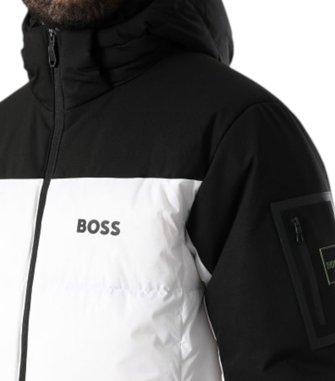 Hugo Boss Wit Polyester Hamar Jas