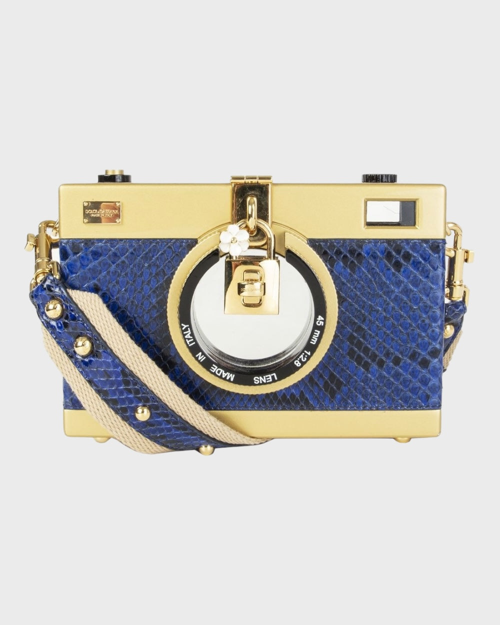 Dolce & Gabbana Blauw Camera Case Crossbody Tas