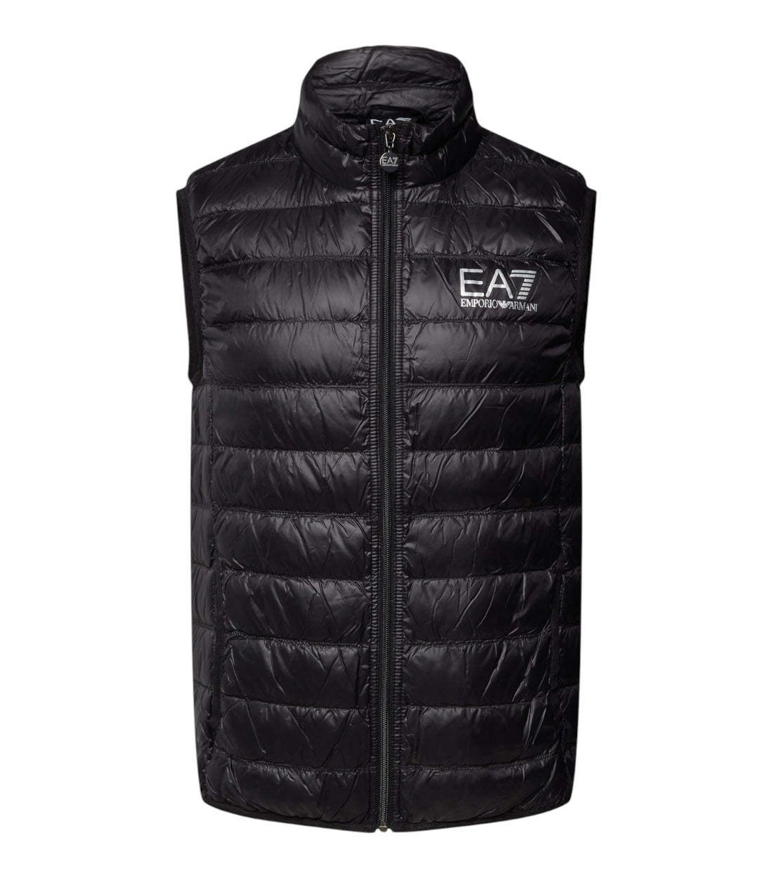 Ea7 Zwart Bodywarmer Met Labelprint