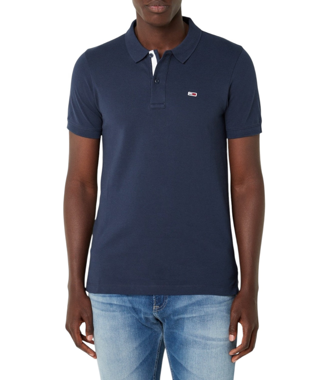 Tommy Hilfiger Jeans Slim Fit Polo Van Katoen Met Logo