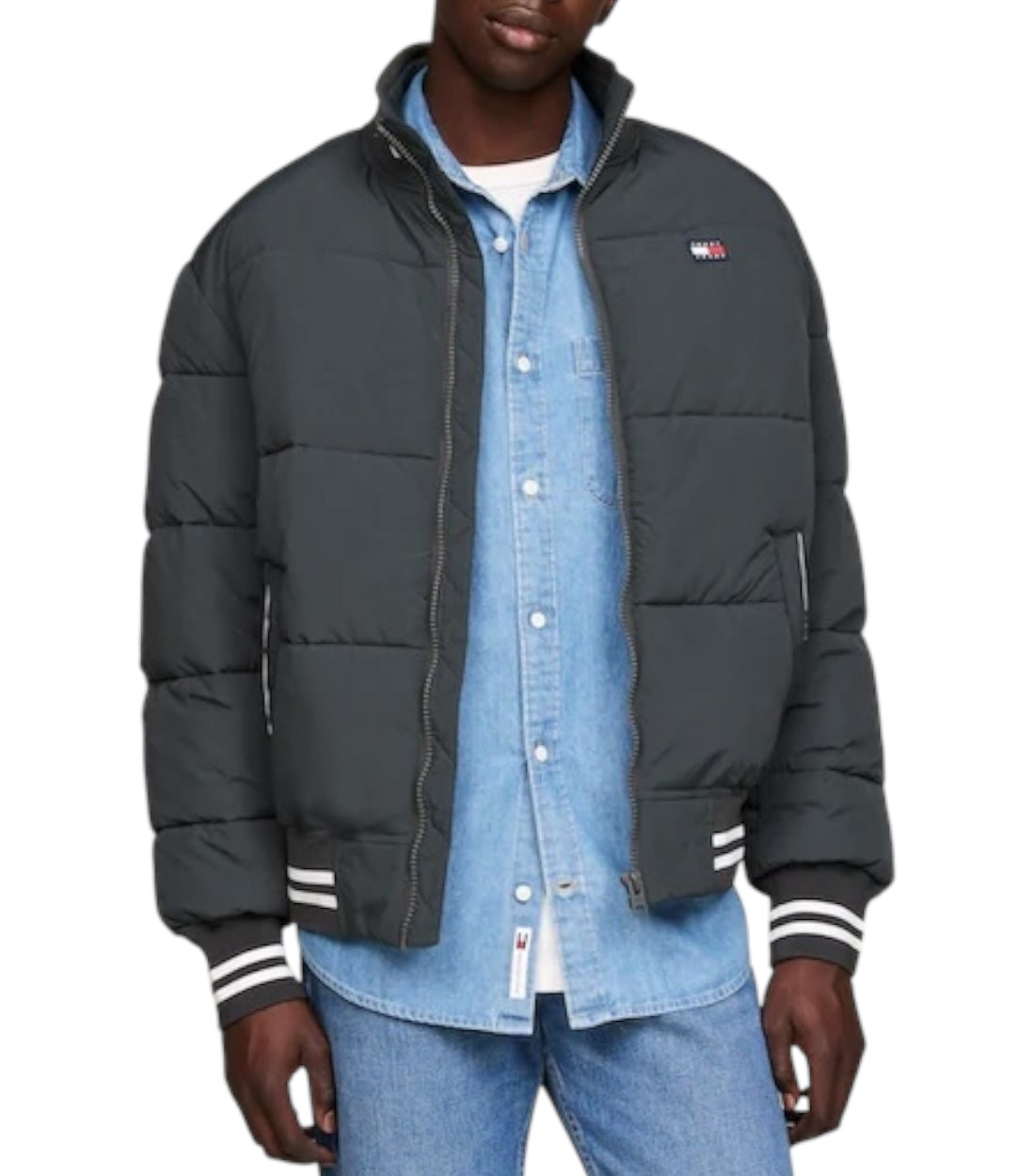 Tommy Hilfiger Jeans Groen Varsity Puffer Jas