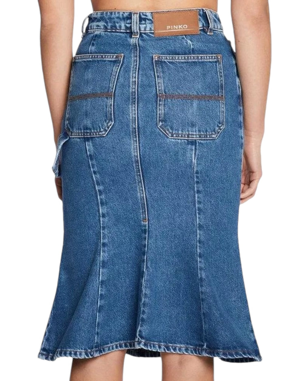 PINKO Blauw Denim Rok