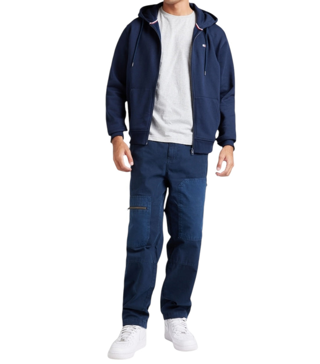 Tommy Hilfiger Jeans Blauw Zipped Hoodie