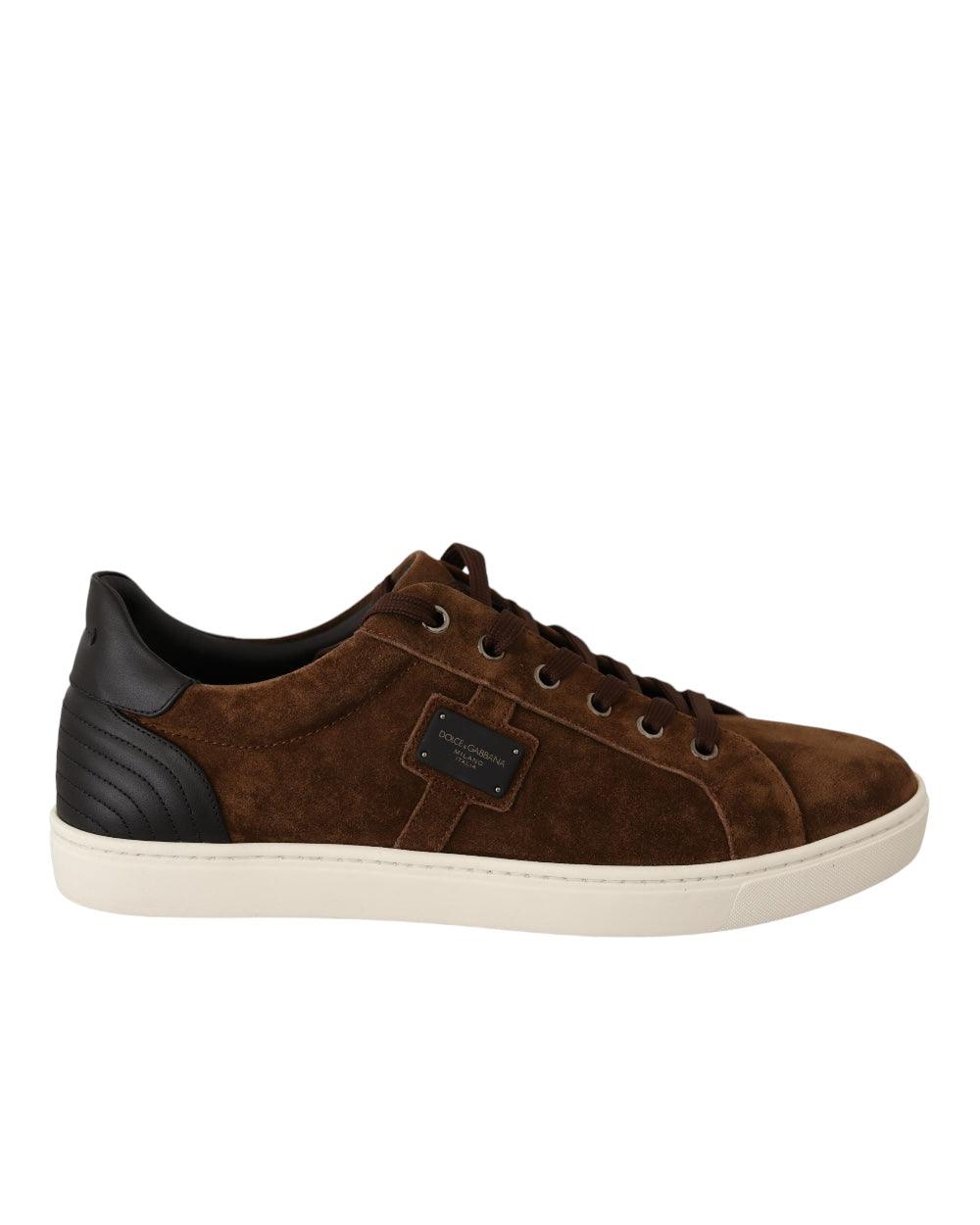 Dolce & Gabbana Bruin Suede Sneakers