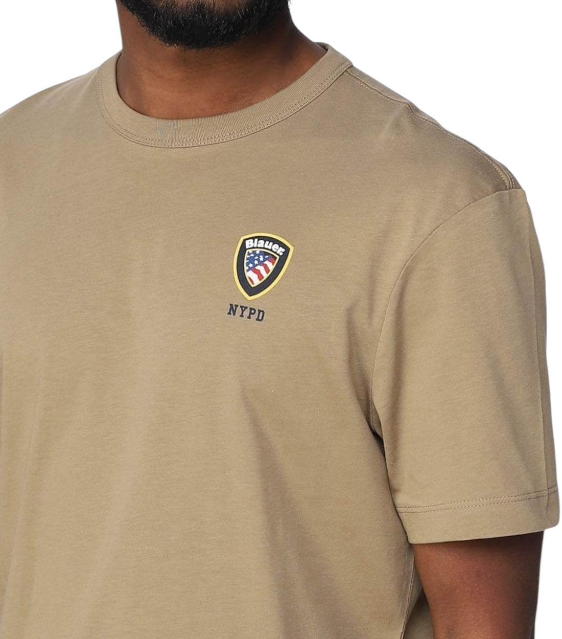 Blauer Beige NYPD T-shirt