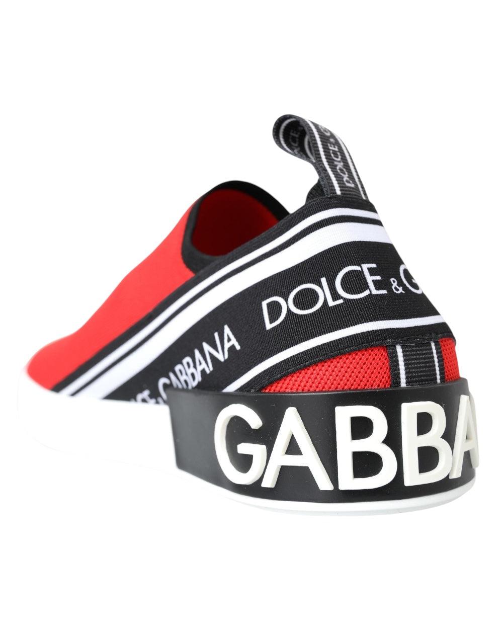 Dolce & Gabbana Rood Slip On Sneakers