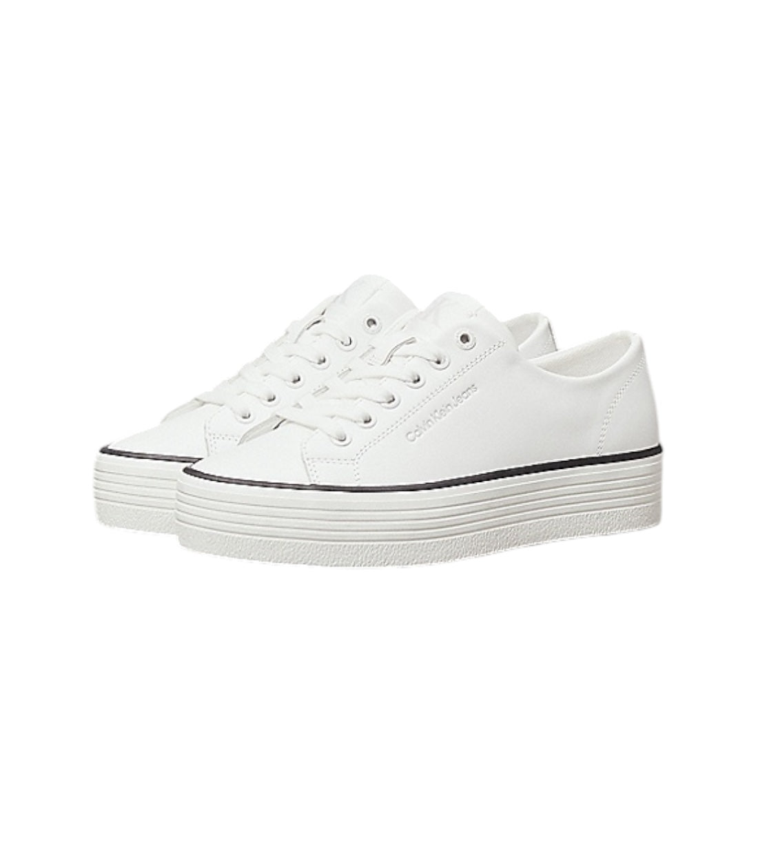 Calvin Klein Jeans Leren Plateau Sneaker