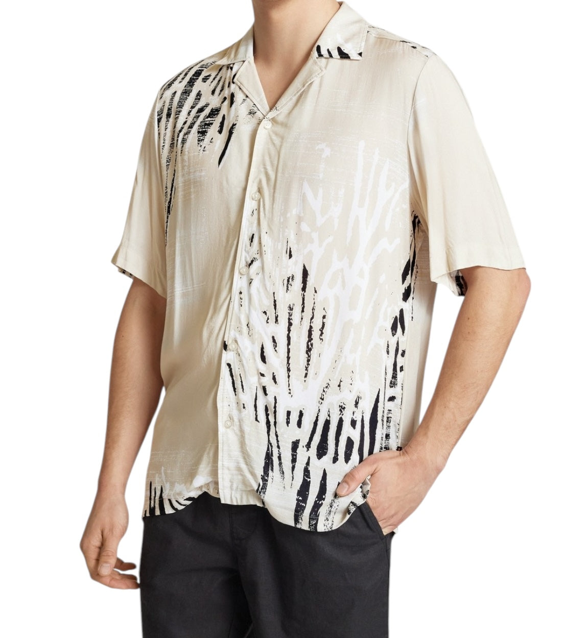 Hugo Boss Beige Rayer Viscose Shirt